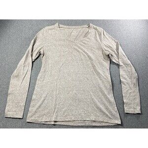 Sonoma Women V-neck T-shirt Long Sleeevs Size M